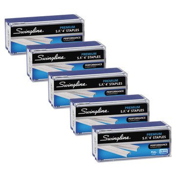 Swingline® S.f. 4 Premium Staples, 0.25" Leg, 0.5" Crown, Silver, 5,000-box, 5 Boxes-pack freeshipping - TVN Wholesale